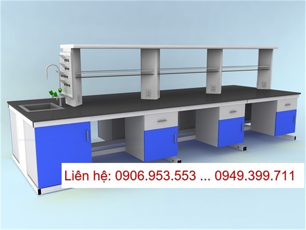 Thiết kế lắp đặt Bàn thí nghiệm trung tâm – Central Bench phòng thí nghiệm